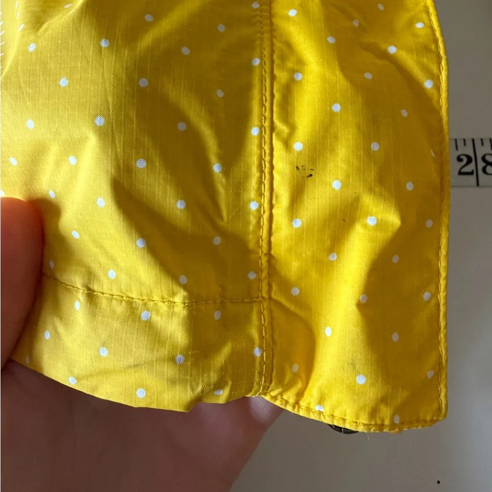 The North Face Resolve Parka Yellow Polka-dot Dry Vent Rain Jacket (M) Hooded - Picture 12 of 16